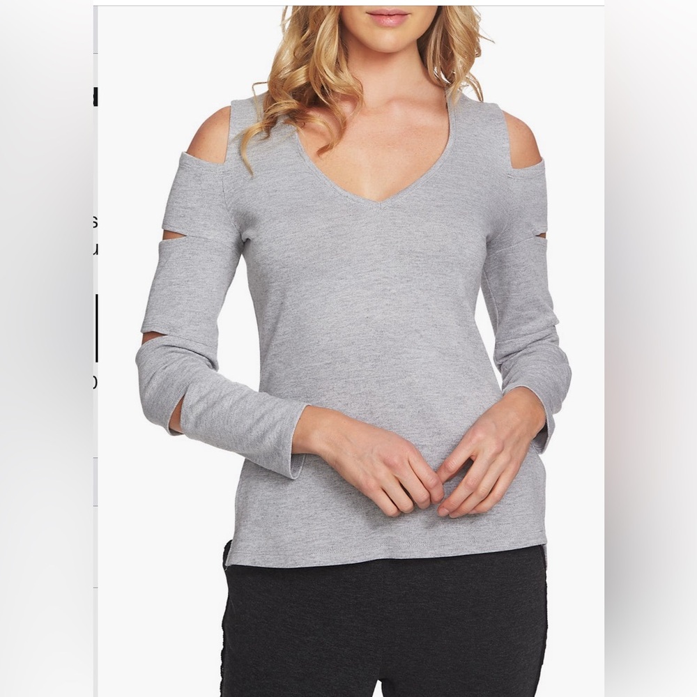 One state slashed sleeve sweater NWT L